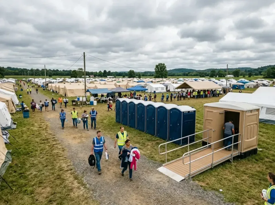 disaster-relief-camp-restrooms-010 — frequently asked questions, Dumpster & Portable Bathrooms Rental in Kingston Springs, TN